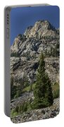 Majestic Mountain Peaks Under Blue Sky In Cascade Canyon Portable Battery Charger