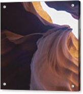 Antelope Canyon Curves And Light Play Acrylic Print