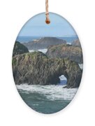 Majestic Coastal Rock Formations Ornament