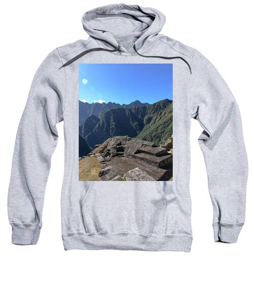 Majestic Mountain Views At Machu Picchu Sweatshirt