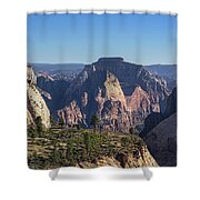 Majestic Mountain Range View Shower Curtain