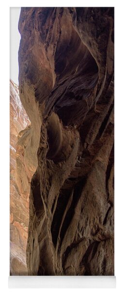 Sunlit Canyon Walls In The Narrows Yoga Mat
