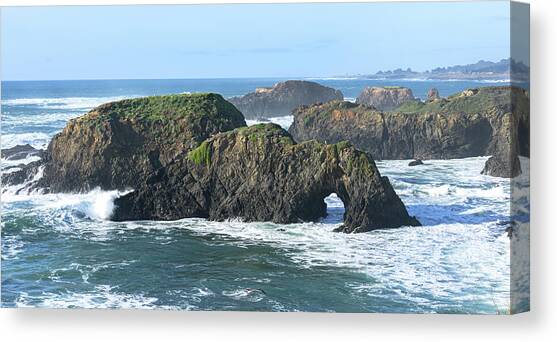 Majestic Coastal Rock Formations Canvas Art Print by Brandon Wichmann