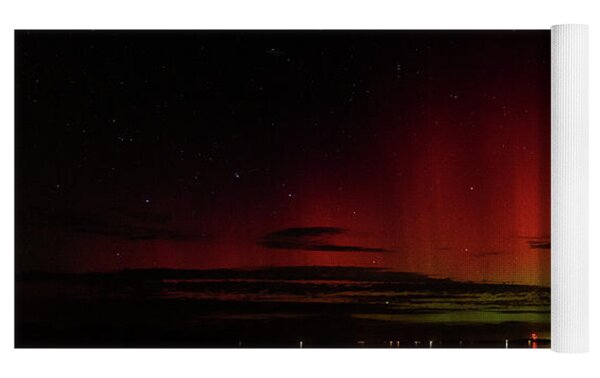 Mesmerizing Northern Lights Display Yoga Mat by Brandon Wichmann