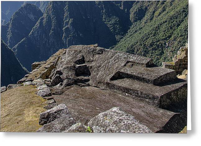 Majestic Mountain Views At Machu Picchu Greeting Card