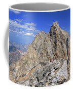 Majestic Mountain Peak Under Clear Skies Coffee Mug