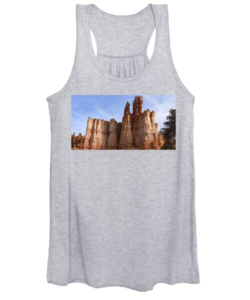 Majestic Rock Formations Under Blue Sky In Bryce Canyon National Park Women's Tank Top