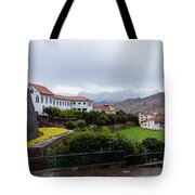 Street Scene with Colorful Mural Tote Bag