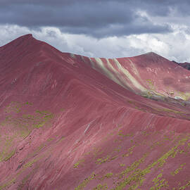 Vibrant Red Mountain Landscape by Brandon Wichmann