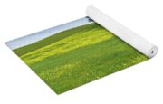 Rolling Hills With Blooming Wildflowers Yoga Mat