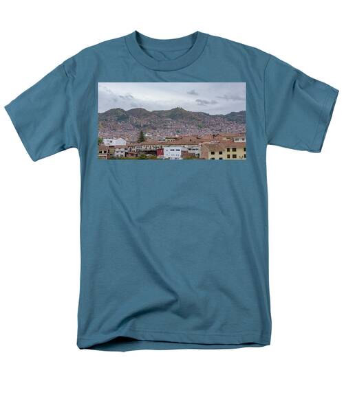 Rooftops and Hills of Cusco Men's T-Shirt  (Regular Fit)