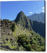 Machu Picchu In Sunlit Splendor Canvas Print