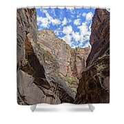 Majestic Canyon Sky View In The Narrows Shower Curtain