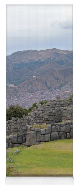 Saqsaywaman Incan Ruin In Cusco Peru Yoga Mat