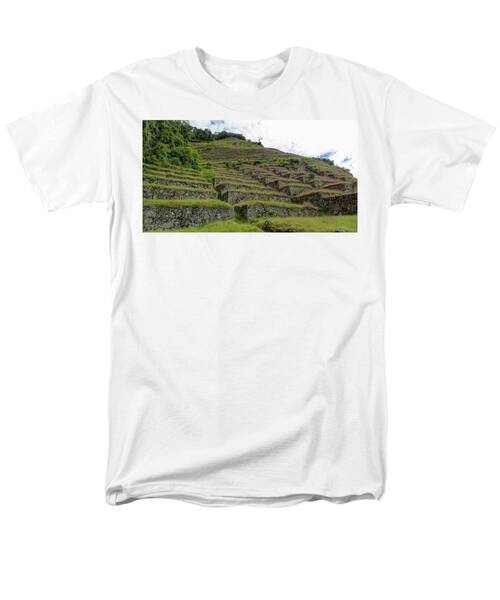 Ancient Terraces Amidst Greenery Men's T-Shirt  (Regular Fit)