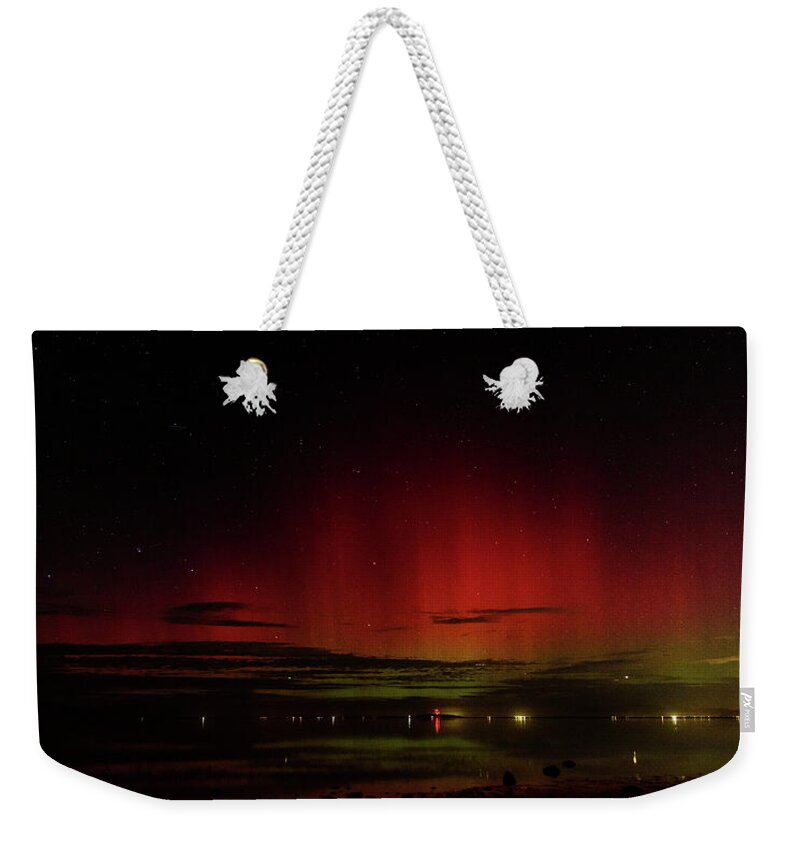 Mesmerizing Northern Lights Display Weekender Tote Bag