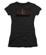 Milky Way Over Tranquil Shoreline Women's T-Shirt
