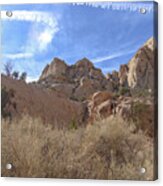 Desert Cliffs In Capitol Reef National Park Acrylic Print