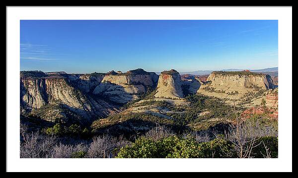Majestic National Park Canyon Views Framed Print
