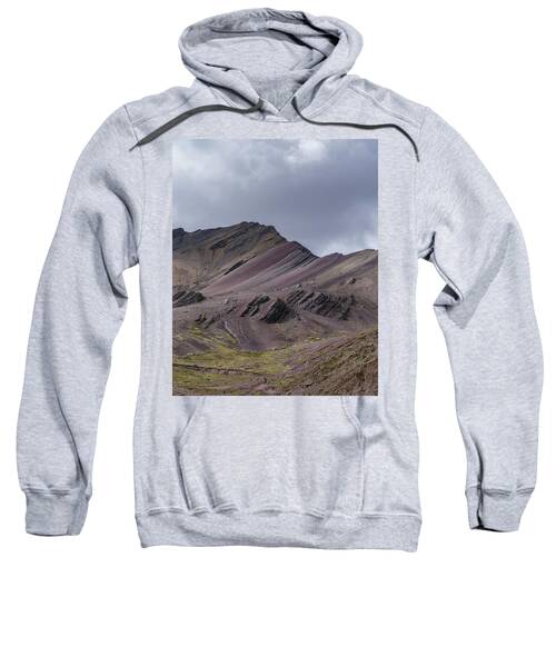 Majestic Andean Mountainscape With Colorful Striations Sweatshirt