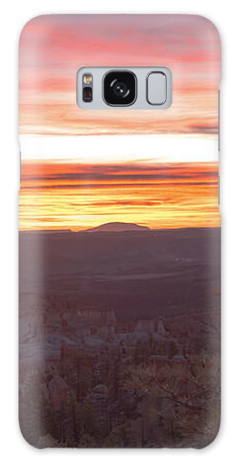 Serene Mountain Sunrise In Bryce Canyon National Park Galaxy Case