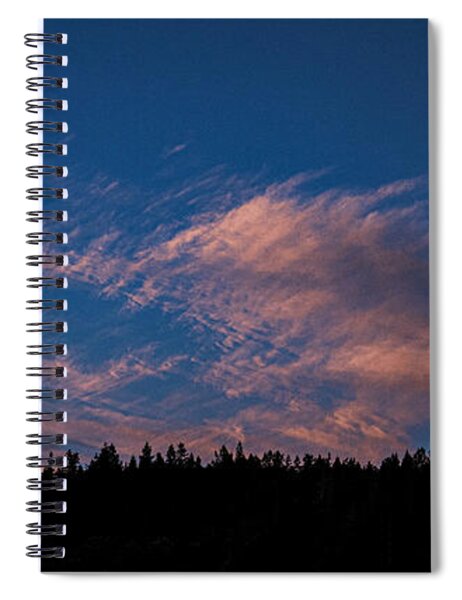 Twilight Over Forested Horizon Spiral Notebook