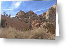 Desert Cliffs In Capitol Reef National Park Greeting Card