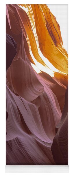 Curves Of Sunlit Antelope Canyon Walls Yoga Mat