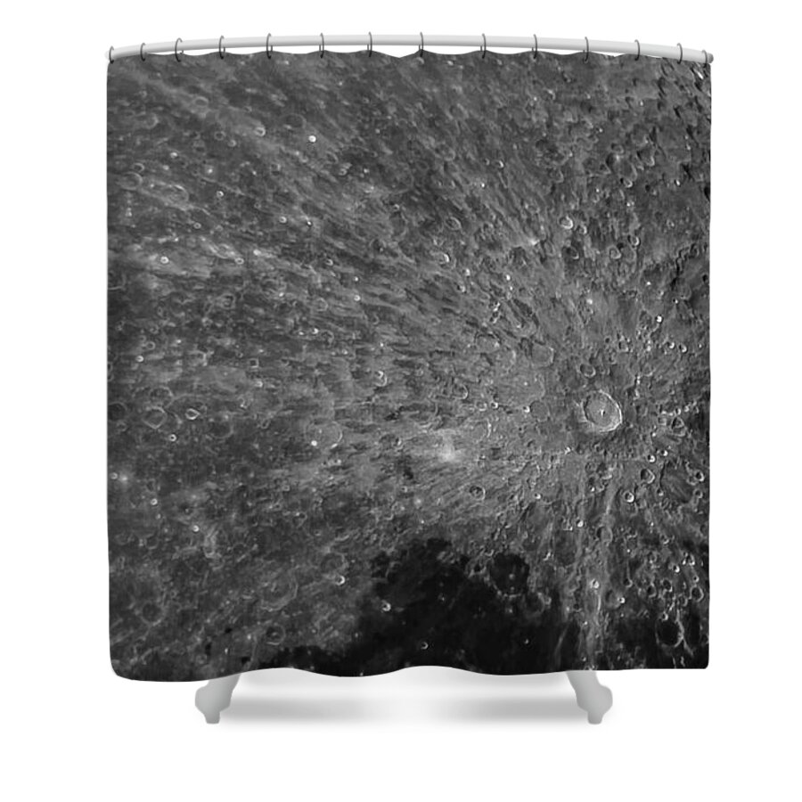 Lunar Surface Craters In Detail Shower Curtain