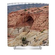 Natural Arch In Desert Landscape Shower Curtain