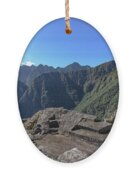 Majestic Mountain Views At Machu Picchu Ornament