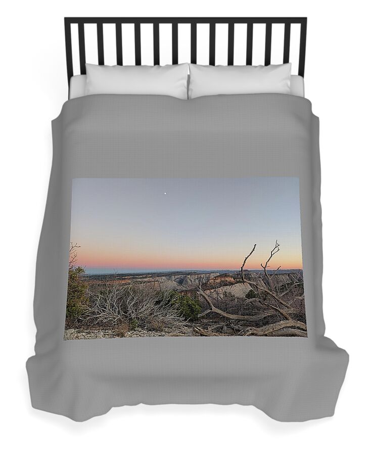 Breathtaking Canyon Sunset View Duvet Cover