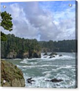 Coastal Serenity With Rugged Cliffs Acrylic Print