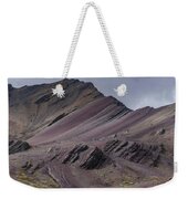 Majestic Andean Mountainscape With Colorful Striations Weekender Tote Bag