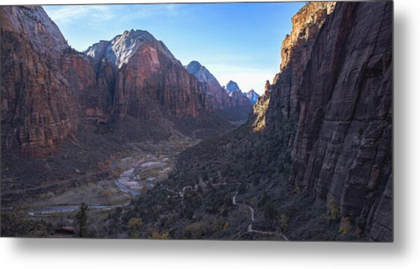 Breathtaking Valley Vista In Zion National Park Metal Print