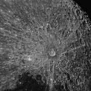 Lunar Surface Craters In Detail Art Print