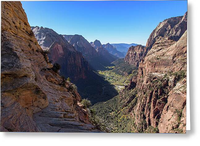 Breathtaking Zion Canyon View Greeting Card