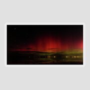 Mesmerizing Northern Lights Display Sticker by Brandon Wichmann