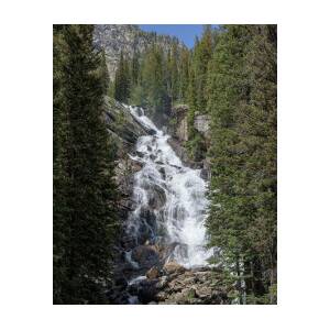 Waterfall Amidst Forest Landscape by Brandon Wichmann Waterfall Amidst Forest Landscape by Brandon Wichmann
