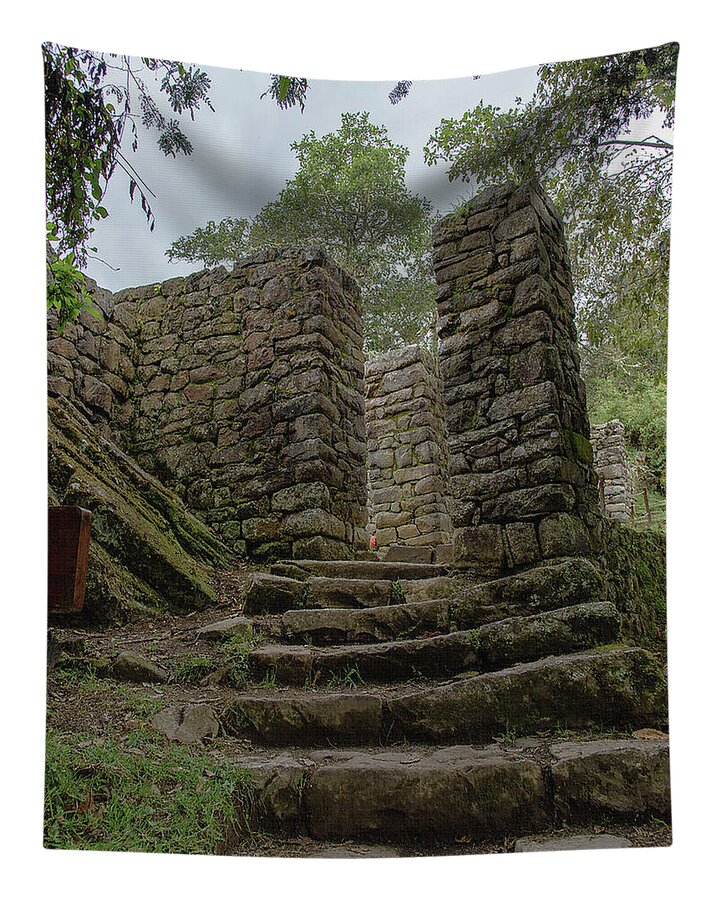 Ancient Stone Passageway Tapestry