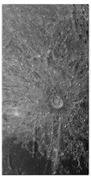 Lunar Surface Craters In Detail Bath Towel