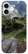 Misty Mountain Pathway Of The Inca Trail iPhone Case