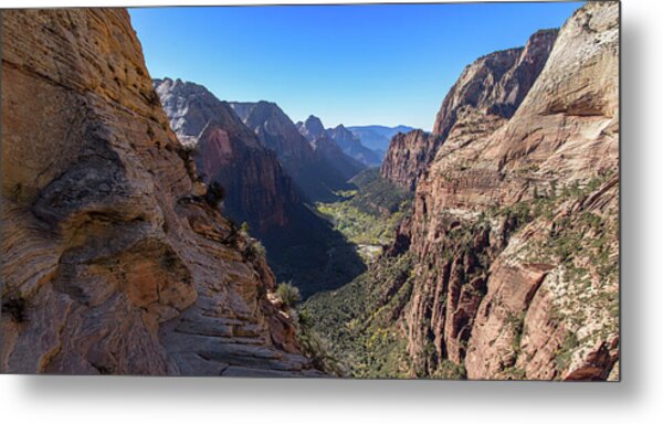 Breathtaking Zion Canyon View Metal Print