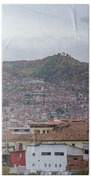 Rooftops and Hills of Cusco Beach Towel