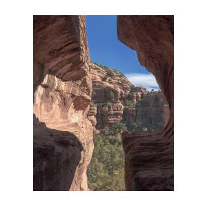 Canyon View Framed by Rocky Cliffs by Brandon Wichmann Canyon View Framed by Rocky Cliffs by Brandon Wichmann
